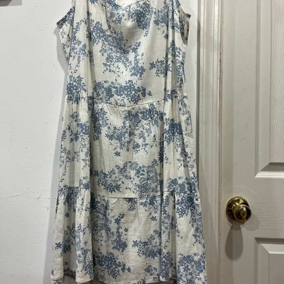 Dress Monteau los Angeles blue and white sizeL. F-22 - Picture 7 of 7